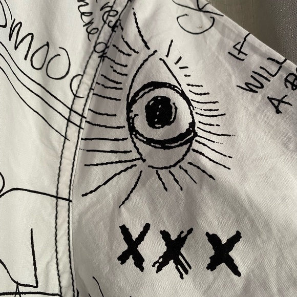 NWT I. N.C. Men's Doodle-Print Shirt, Created for Macy's - Picture 7 of 12